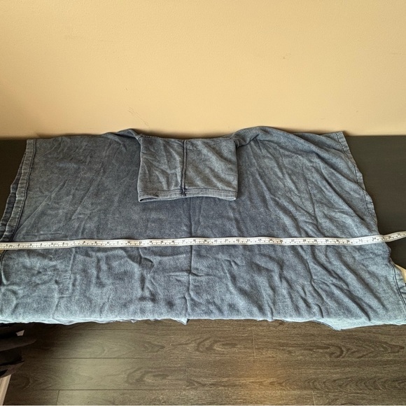 NEW RARE Aritzia Wilfred Oversized XS Berenson Poncho/Cape In Washed Blue - Picture 15 of 15